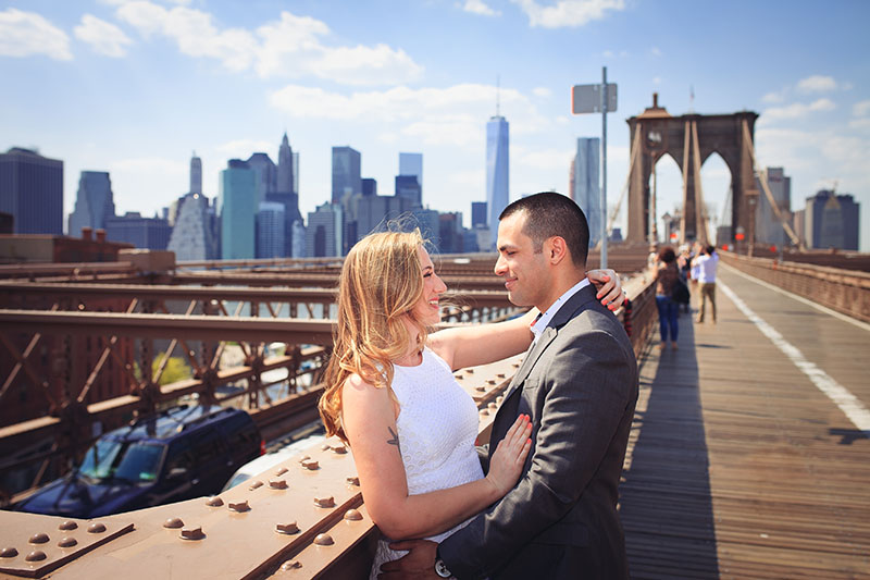 Brooklyn Bridge engagement pictures