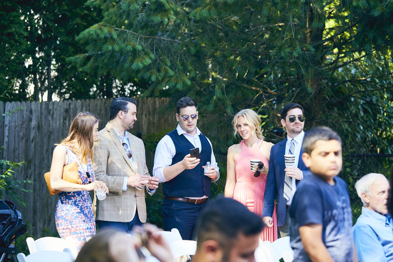 Elegant backyard wedding