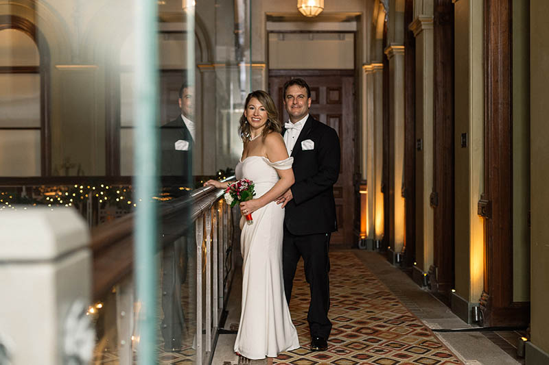 Christmas elopement photography in NYC