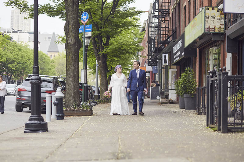 Downtown Brooklyn wedding portraits