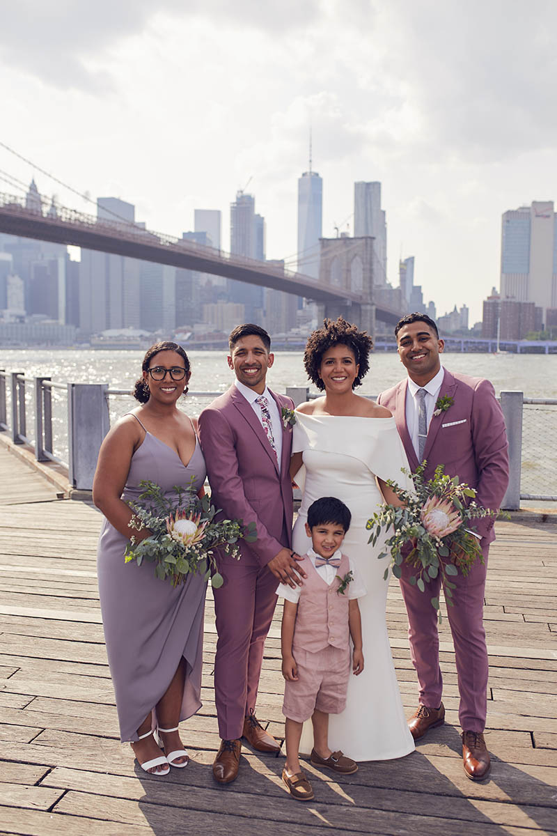 Brooklyn Bridge Park wedding portraits