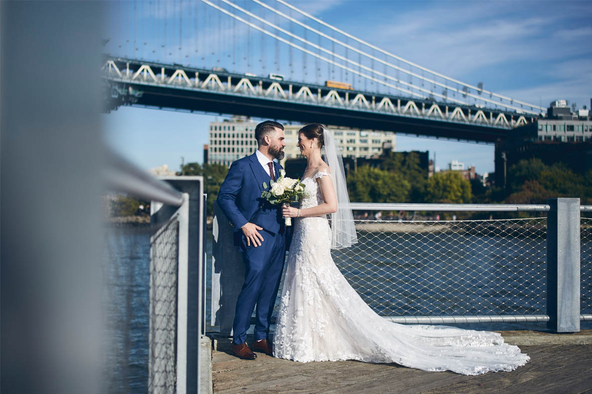 Brooklyn Bridge Park wedding portraits