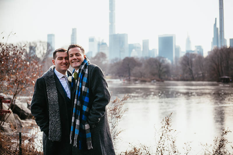 Gay wedding photography Central Park
