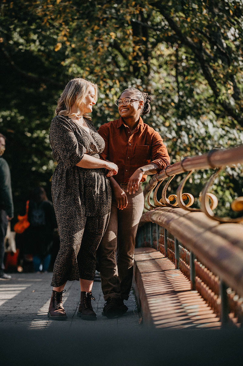 Fall engagement photos NYC