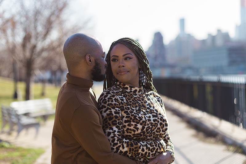 African American engagement photos