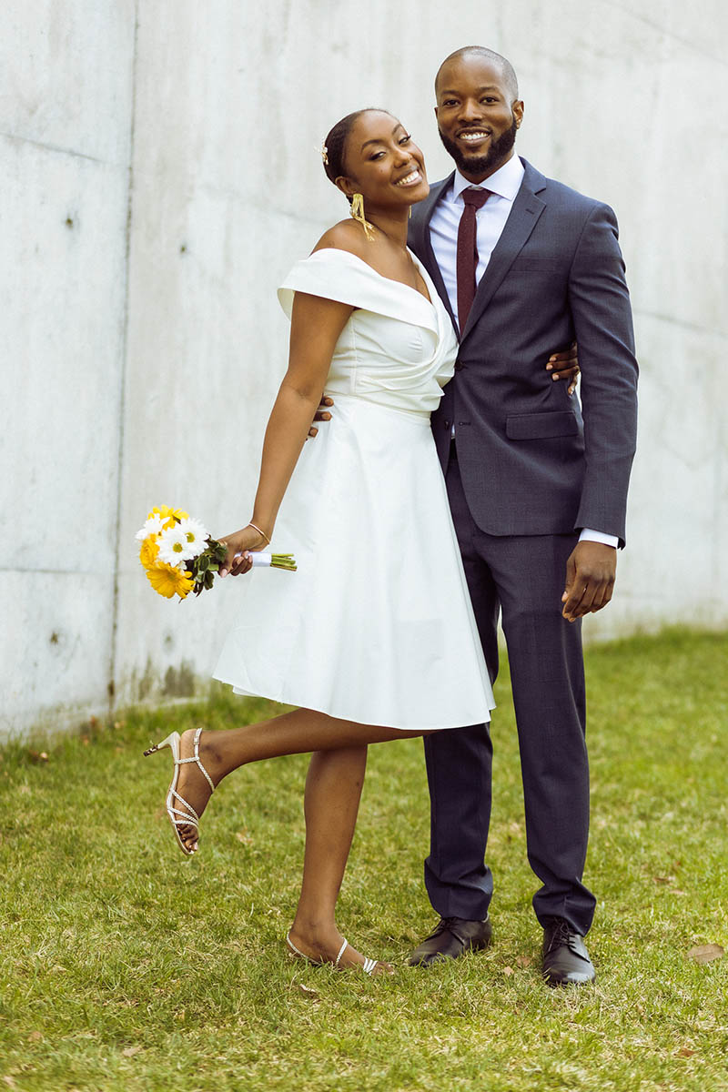 African American wedding portraits