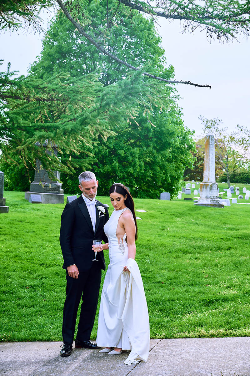 Greenwood Cemetery wedding portraits