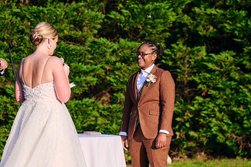 Interracial gay wedding ceremony