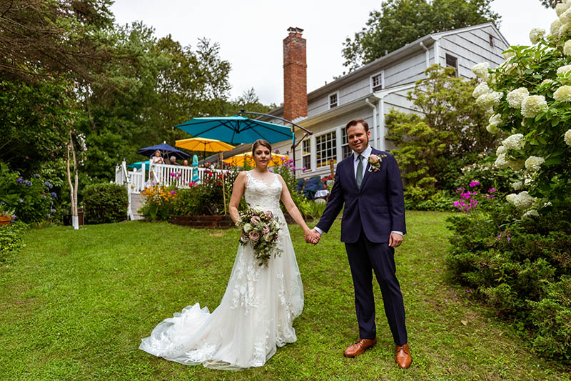 Elegant backyard wedding