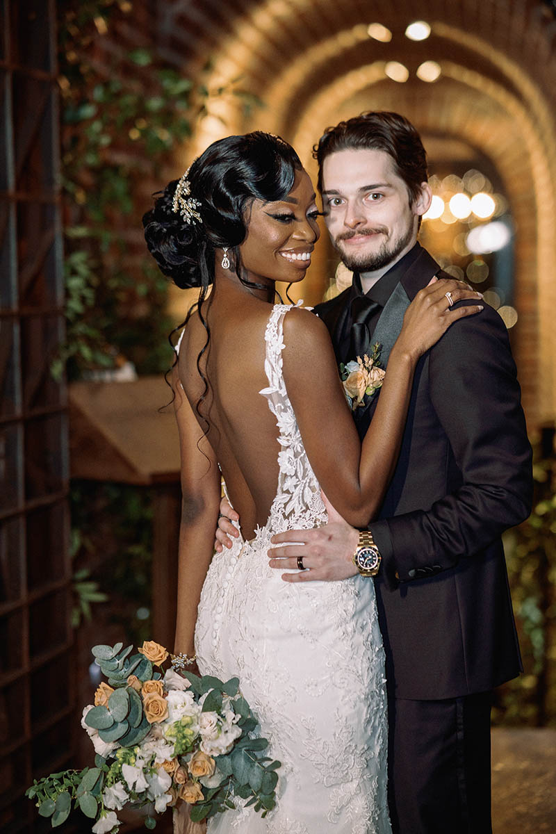 Interracial wedding photography