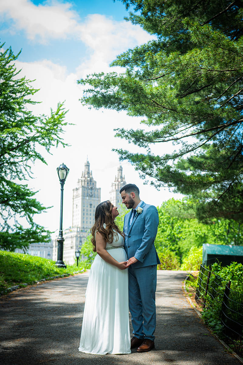 Central Park elopement portrait