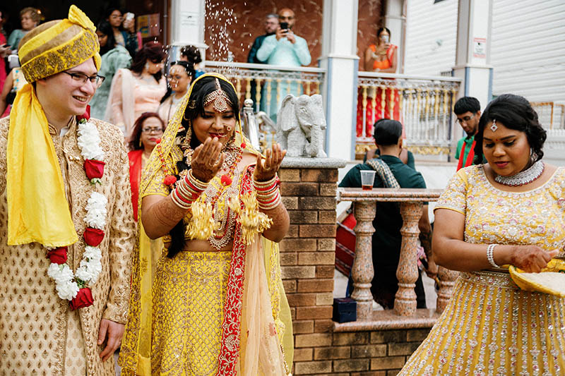 Indian wedding ceremony processional