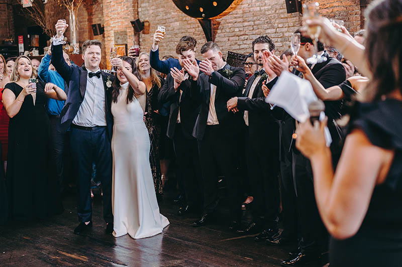 Wedding toast reaction