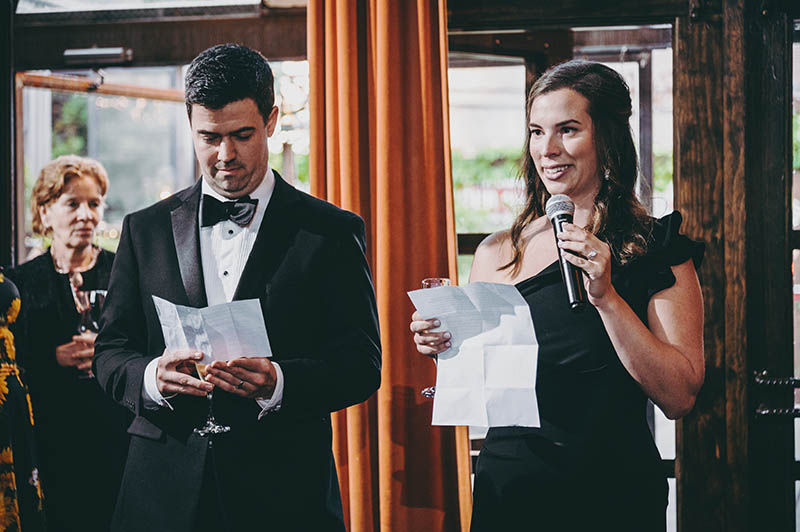 Best man and maid of honor wedding toast