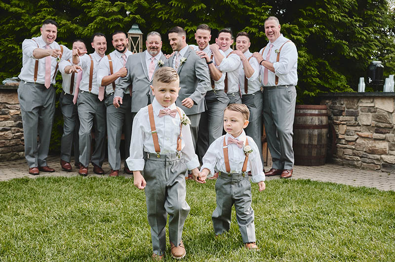 Ring bearers and groomsmen