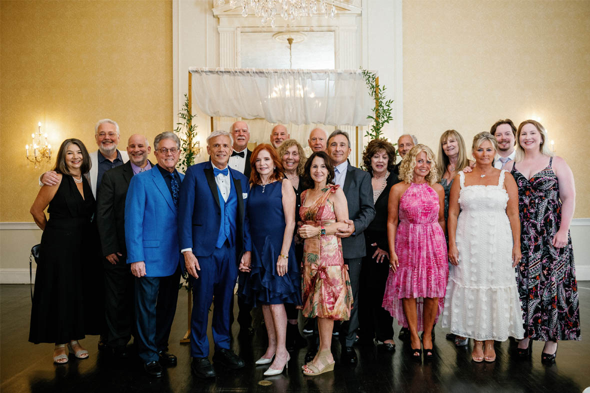 Group family wedding portrait