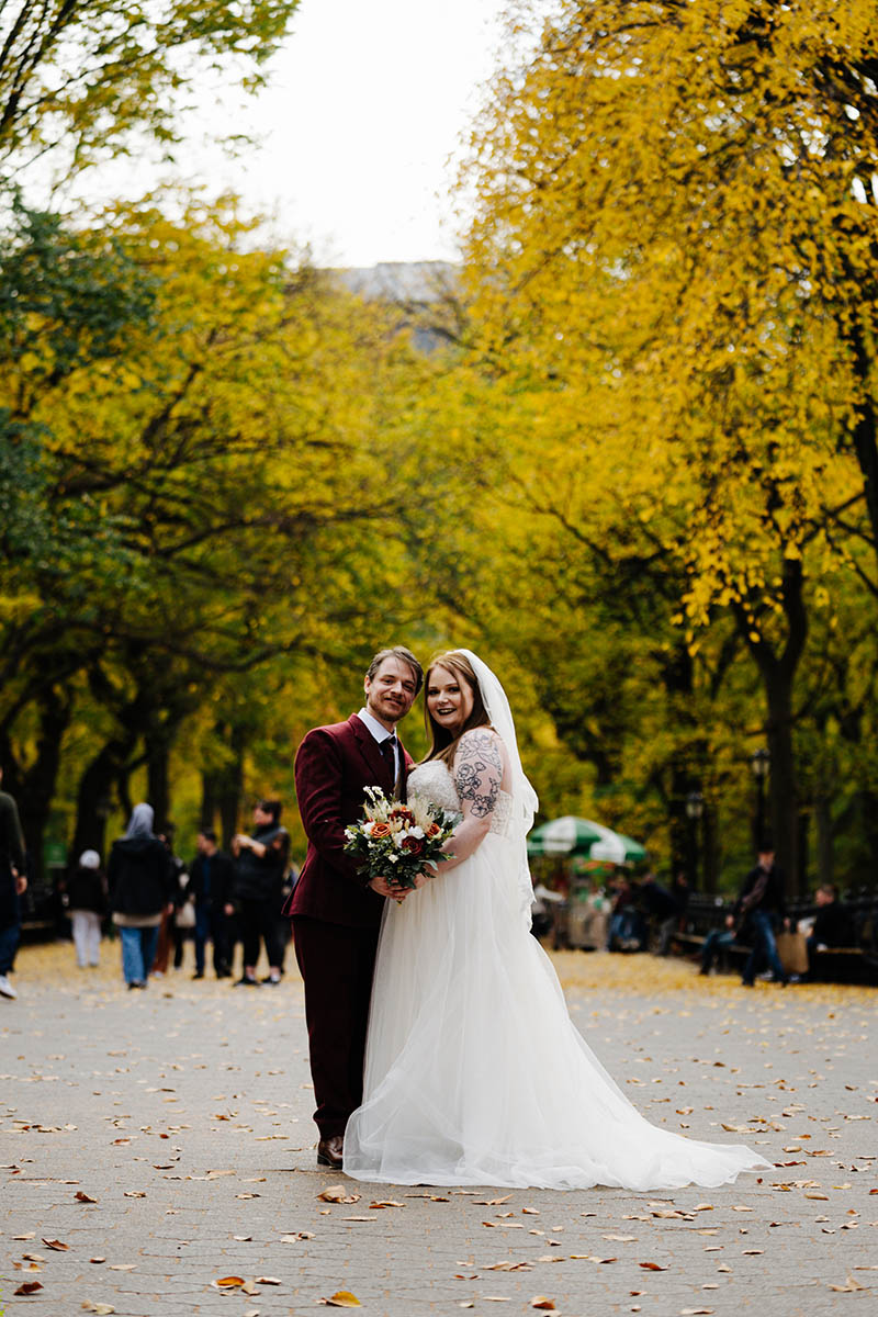 Fall Central Park wedding